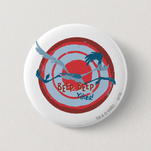 ROAD RUNNER™ BEEP BEEP!™ Yikes! Pinback Button (Front)