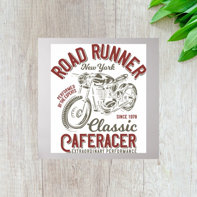 Road Runner Cafe Racer New York Biker Poster (Creator Uploaded)