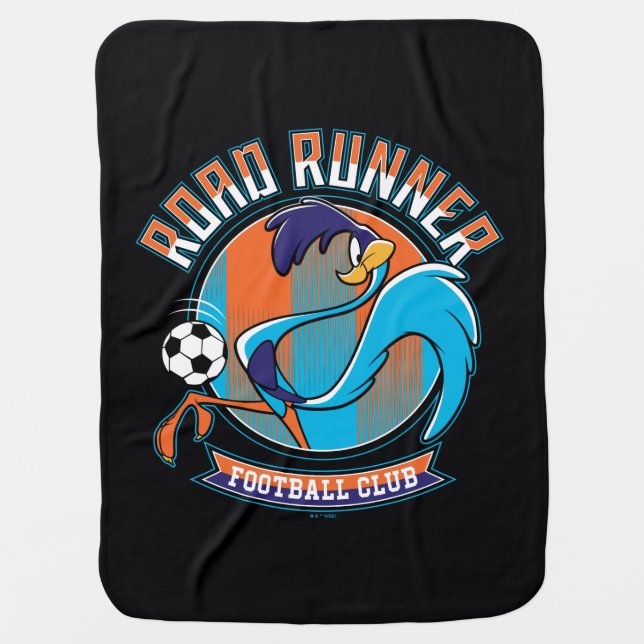 ROAD RUNNER™ Football Club Badge Baby Blanket (Front)
