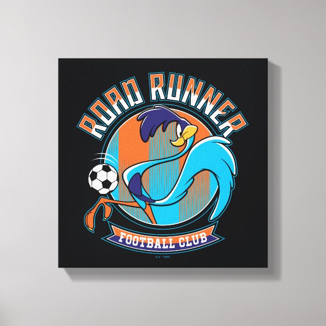 ROAD RUNNER™ Football Club Badge Canvas Print (Front)