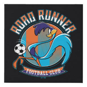 ROAD RUNNER™ Football Club Badge Faux Canvas Print