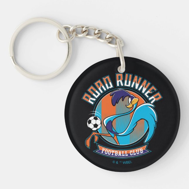 ROAD RUNNER™ Football Club Badge Keychain (Front)