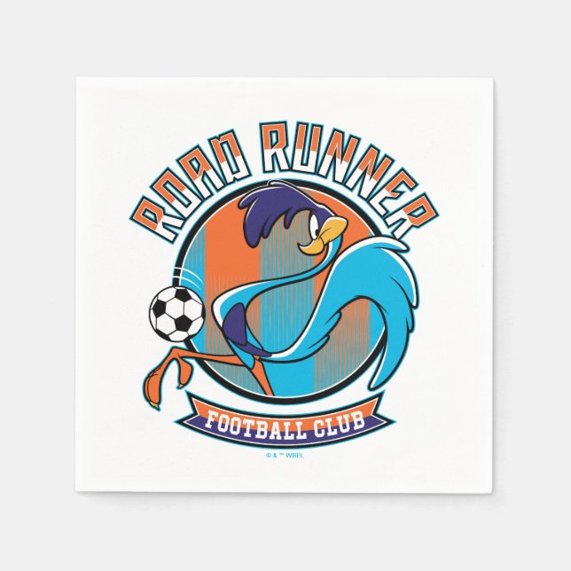 ROAD RUNNER™ Football Club Badge Napkins (Front)