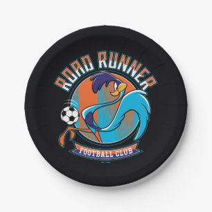 ROAD RUNNER™ Football Club Badge Paper Plates