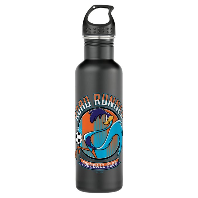 ROAD RUNNER™ Football Club Badge Stainless Steel Water Bottle (Front)