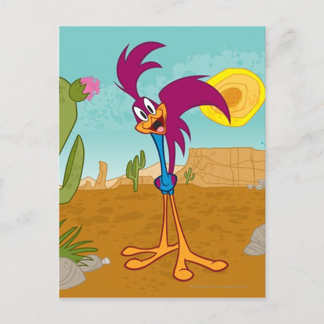 ROAD RUNNER™ Head Tilted Postcard (Front)