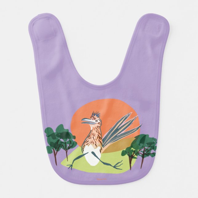 Road runner in a rush baby bib (Front)