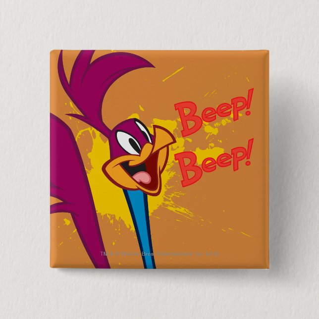 ROAD RUNNER™ Jump Pinback Button (Front)
