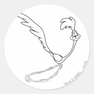 ROAD RUNNER™ Running Classic Round Sticker