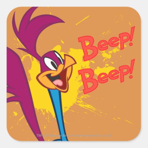 ROAD RUNNER Side Profile Square Sticker