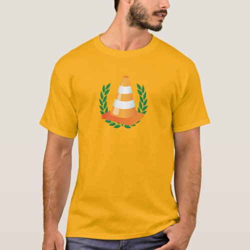 Road Safety Highway Traffic Construction Cone T_Shirt