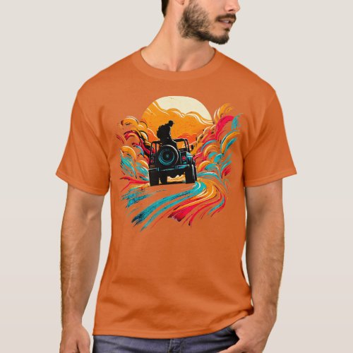 Road Sand Buggy Design T_Shirt