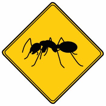 Road Sign- Ant Cut Out Sculpture by warrior_woman at Zazzle