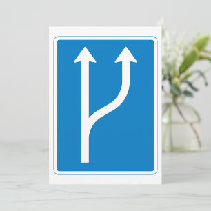 Road Sign Arrows Invitations