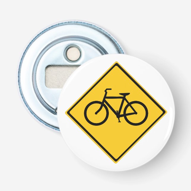 Road Sign Bicycle Bottle Opener (Front)