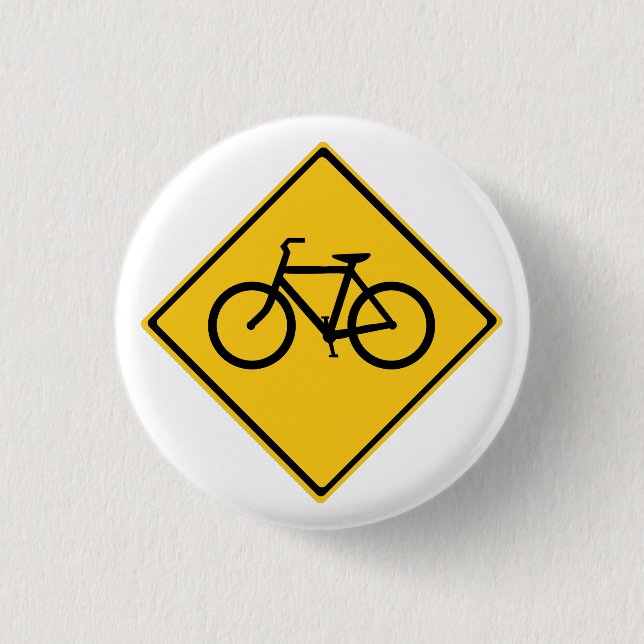 Road Sign Bicycle Button (Front)
