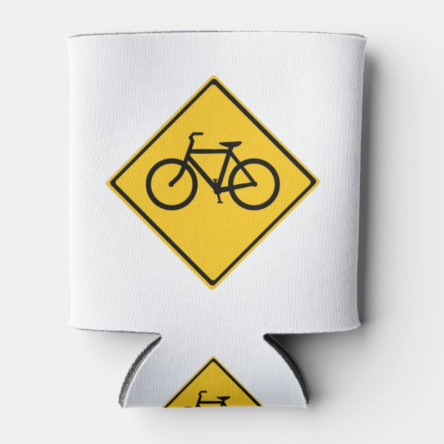 Road Sign Bicycle Can Cooler (Front)