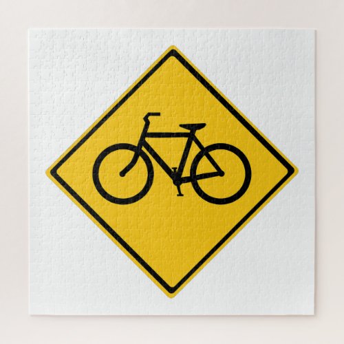 Road Sign Bicycle Jigsaw Puzzle