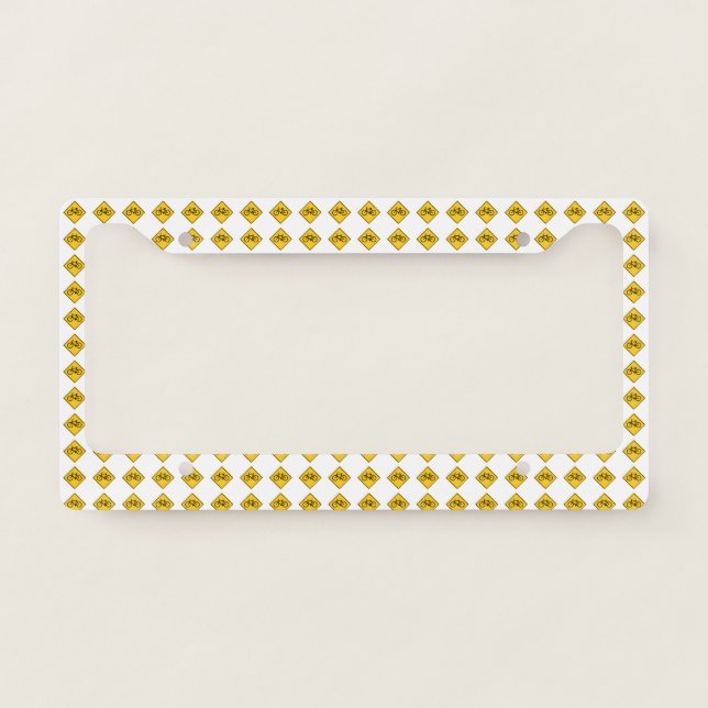 Road Sign Bicycle License Plate Frame (Front)