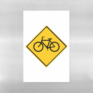 Road Sign Bicycle Magnetic Dry Erase Sheet