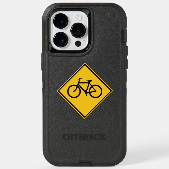 Road Sign Bicycle Otterbox iPhone Case (Back)