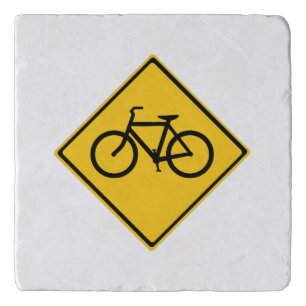 Road Sign Bicycle Trivet