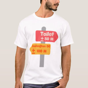 road sign funy t-shirt