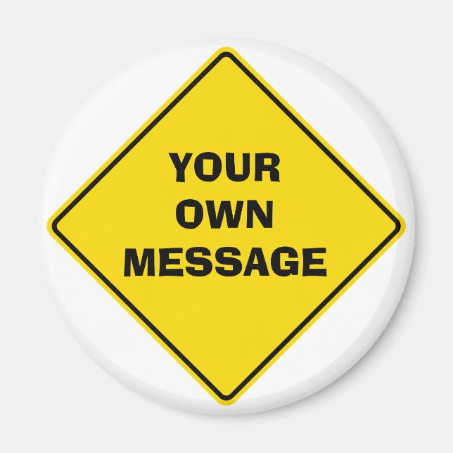 Road Sign Magnet (Front)