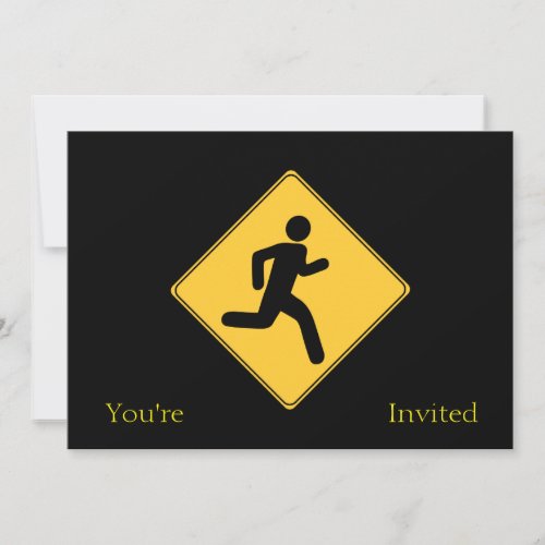 Road Sign _ Runner Invitation