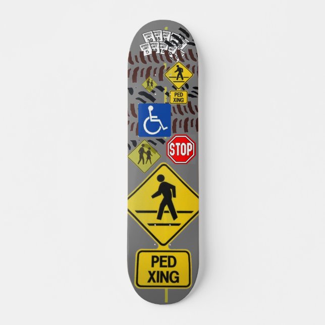 Road Sign Skateboard (Front)