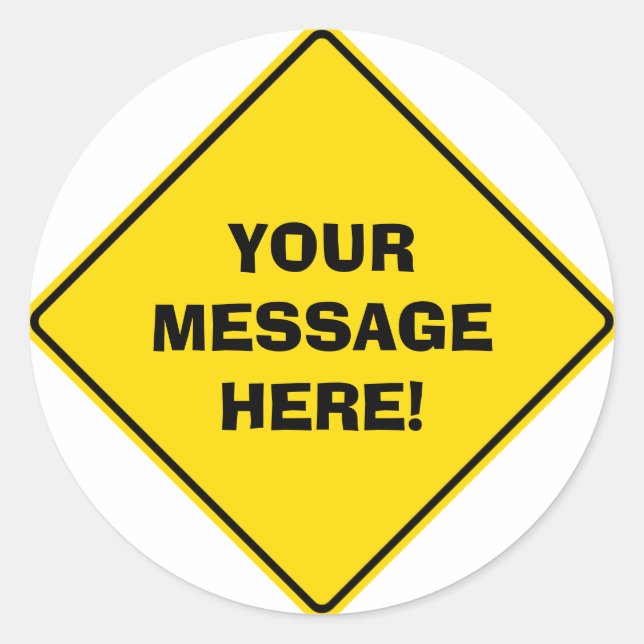 Road Sign Sticker (Front)