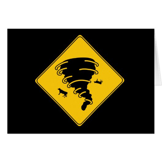 Road Sign- Tornado Cards (Front Horizontal)