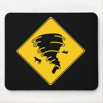 Road Sign- Tornado Mouse Pad by warrior_woman at Zazzle