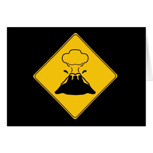 Road Sign- Volcano Cards (Front Horizontal)