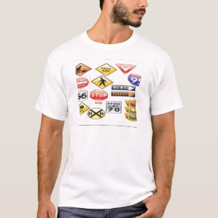 Road signs and traffic light design T-Shirt