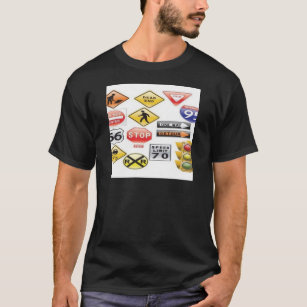 Road signs and traffic light design T-Shirt
