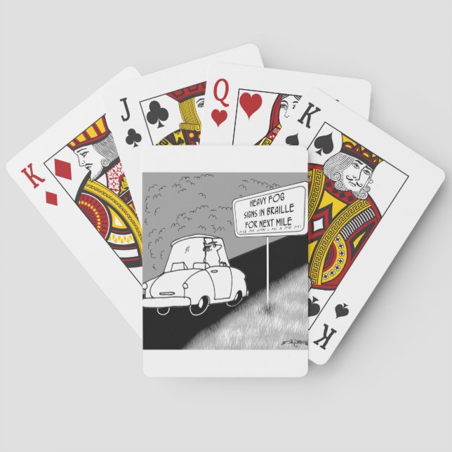 Road Signs in Braille Poker Cards (Back)