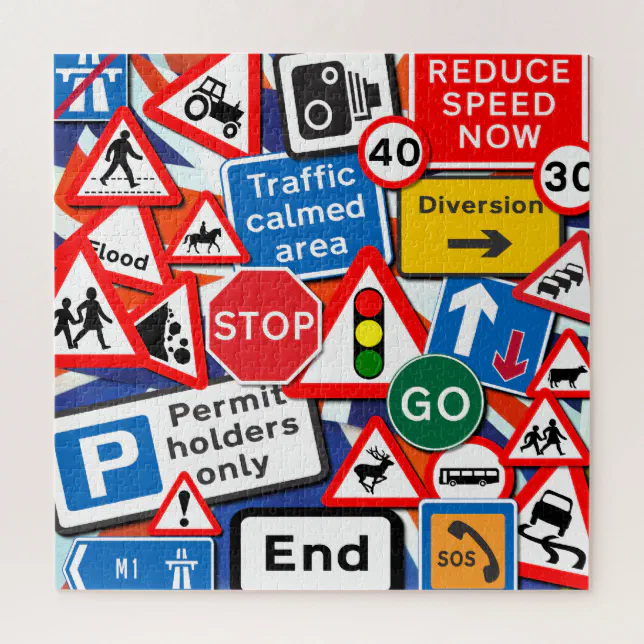 Road Signs Jigsaw Puzzle | Zazzle