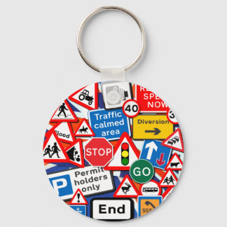 Road Signs Keychain