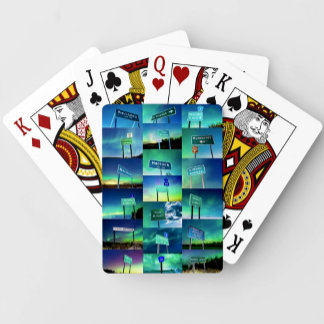 "Road Signs of Kittson County" Playing Cards