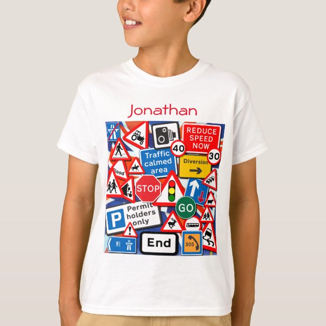 Road Signs T-Shirt (Front)