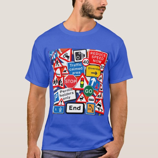 Road Signs T-Shirt (Front)
