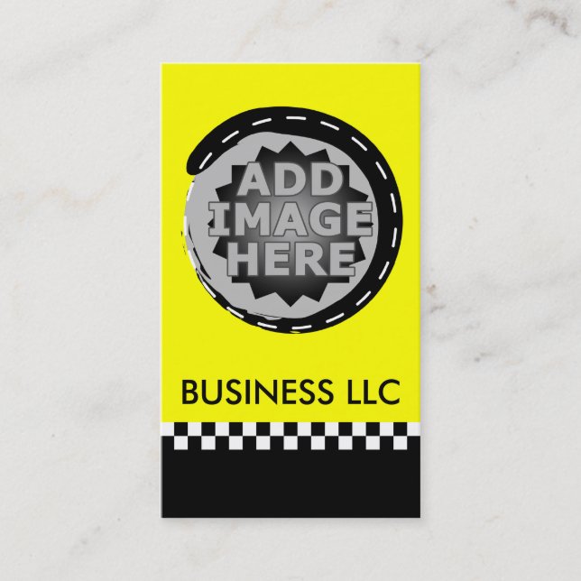 road stroke taxi cab business card (Front)