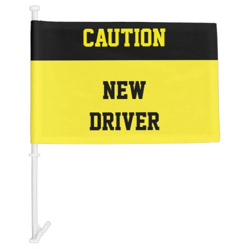 Road Test Teen Student Driver Car Flag