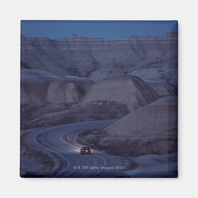 Road through Mountain Range Magnet (Front)