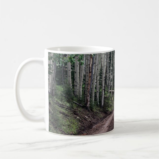 Road Through The Birch Coffee Mug (Left)