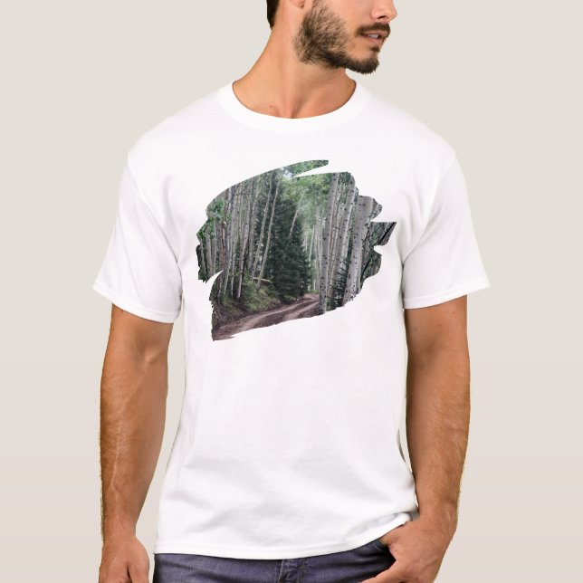 Road Through The Birch T-Shirt (Front)
