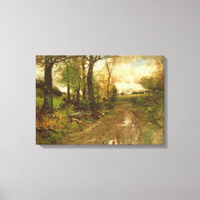 Road Through the Woods Canvas Print (Front)