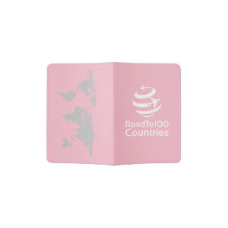 Road To 100 Countries - Light Pink Passport Holder