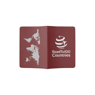 Road To 100 Countries - Maroon Passport Holder